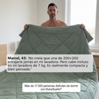 DulceSueño® — La sábana 2 en 1 de secado rápido que elimina la necesidad de ropa de cama.