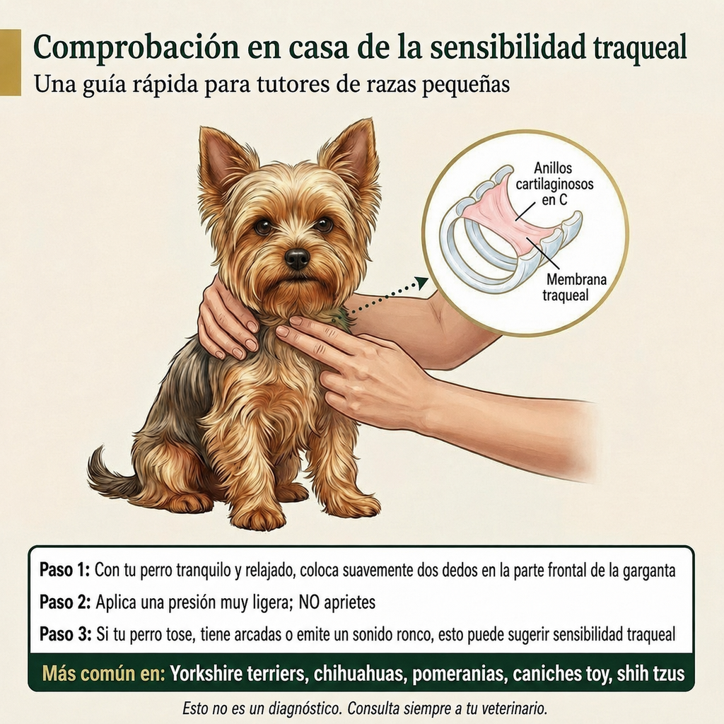 Comprobación en casa de la sensibilidad traqueal, en tres pasos