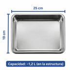 Medidas de la bandeja y capacidad