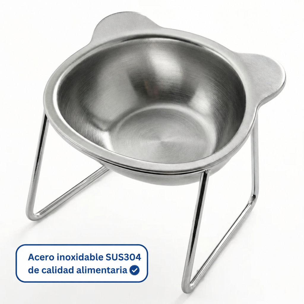 Comedero ortopédico de acero inoxidable SUS304, cuenco extraíble