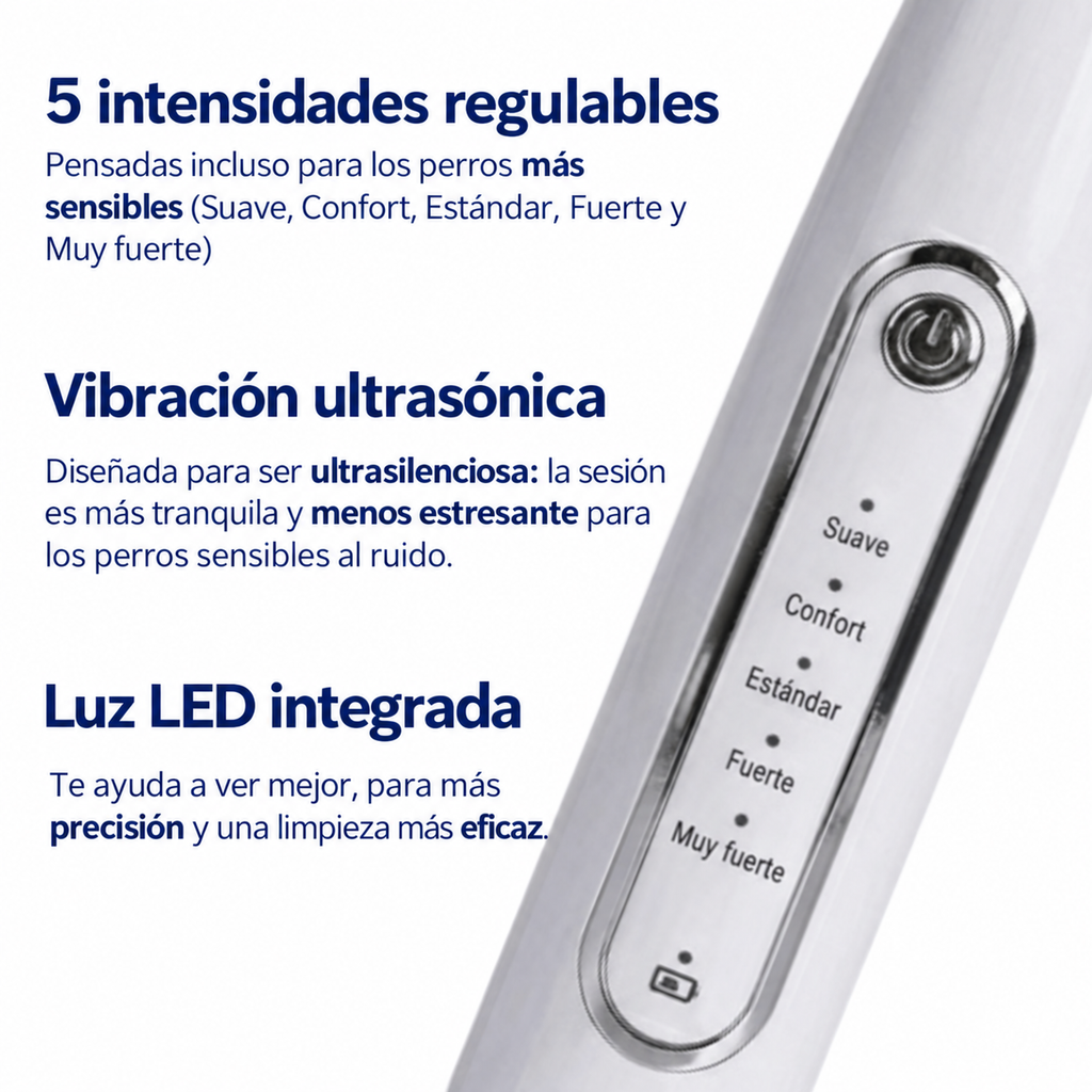DentiSonic™ — Kit ultrasónico antisarro para perros — 8