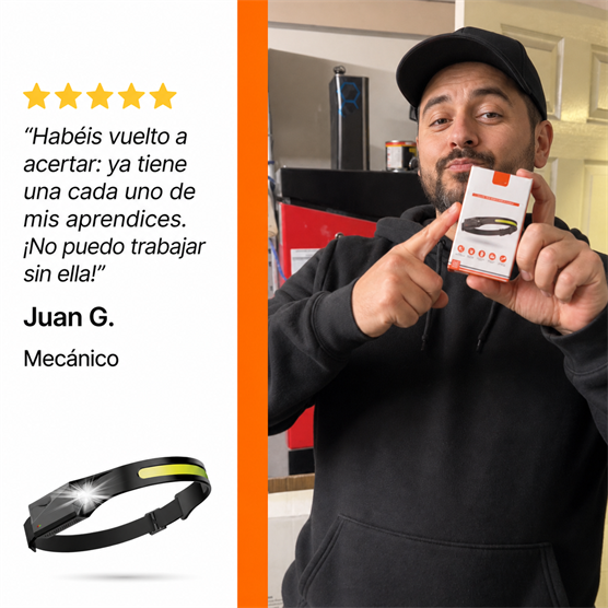 Linterna Frontal LED 230° — 9