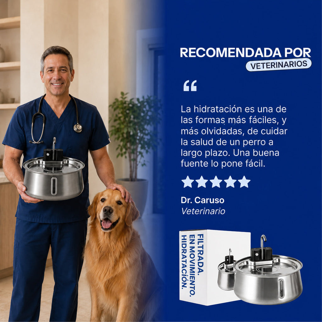Fuente Manantial™ — bebedero con filtro para perros — 3